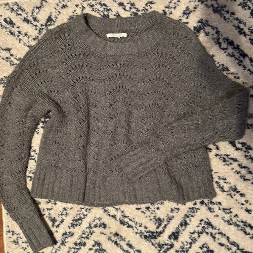 American eagle cropped grey sweater XS
